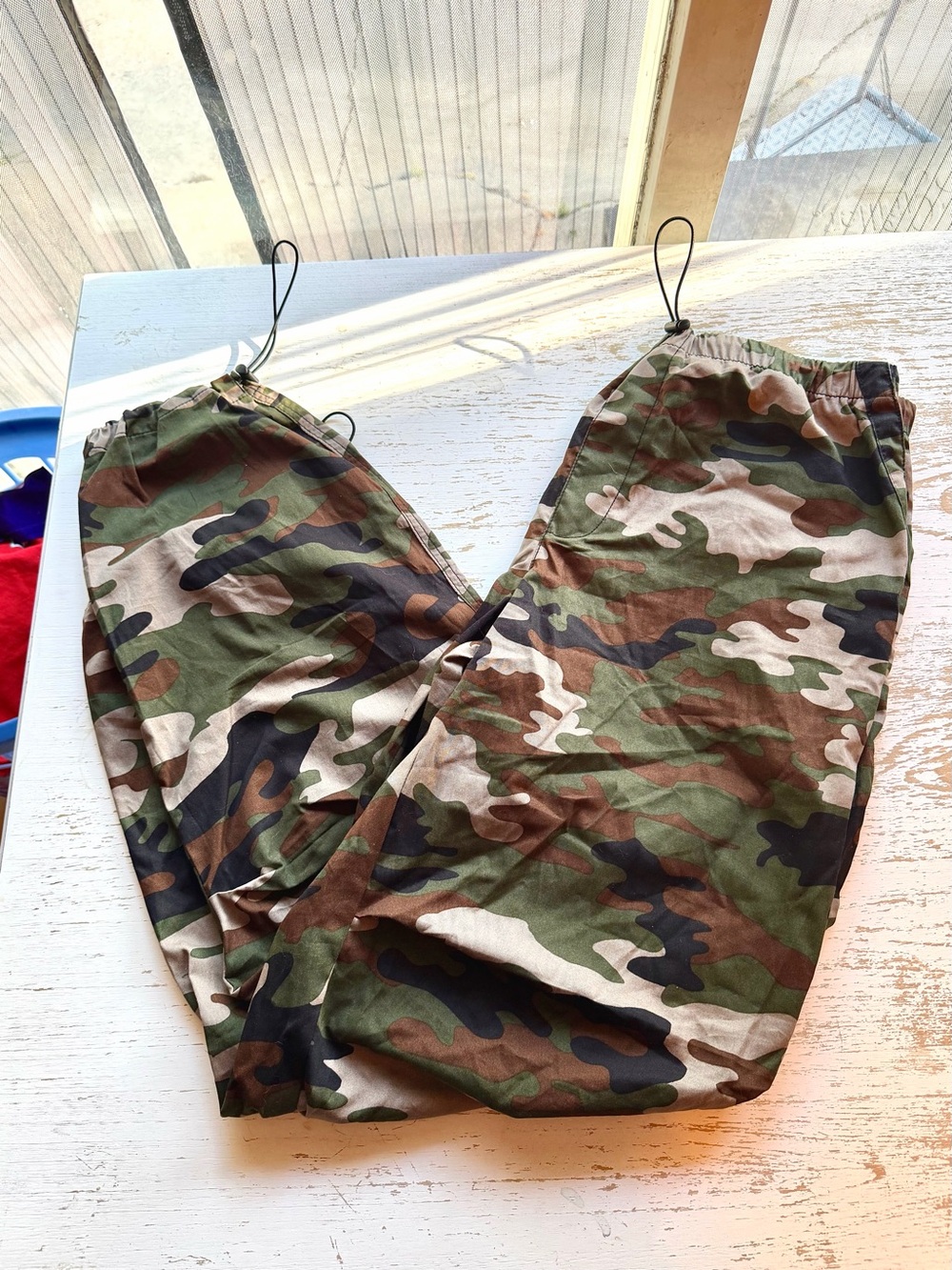 Women Camo Jogger Pants - Green Camo